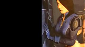 Ashley and Shepard share romantic moments in Mass Effect compilation