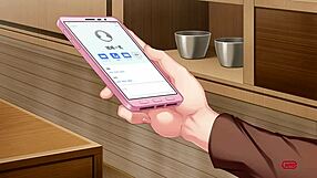 Suggestive Horny Ex-Classmate Trophy Wife Watching Herself Play In Anime Hentai Game