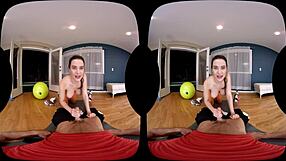 Athletic VR Fuck in Gym with Deepthroat