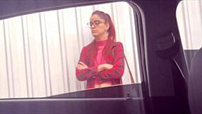 masturbating risky in public street for student who liked my dick