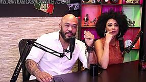 Gorgeous Redhead Gives Oral to Black Top Delicia and Amanda Borges