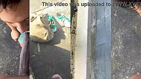 I’m thrilled watching Daddyblackxxx1 fuck Ericsockz hard in the outdoors