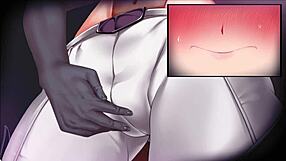 Hey, check out this noble monster girl knightess trapped in a wild hentai game scene!