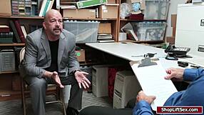 mall officer fucks a teen 18+ shoplifter