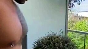 muscle bbc viktor rom does solo masturbation with anal toys in outdoor bdsm setting