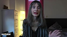 Lou Nesbit and Lia Louise dominate German cuckold session