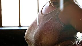 Mistress delicious performs sexy striptease with clothes ripped