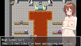 girl reincarnates naked in another world, showing big tits and ass 😍