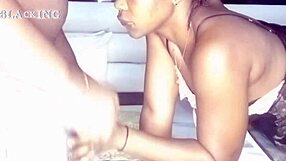 She's an amazing cock sucker on bed with black daddy skills