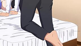 Cewek nongkrong di gaya anime hentai