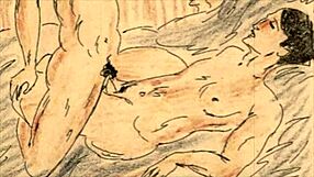 Vintage erotic illustration brings retro charm to your screen.