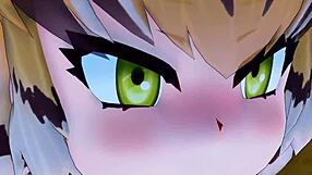 Bengaru Tora from Kemono Friends anime gets wild in hentai action. Cartoon lust unfolds in steamy scenes.