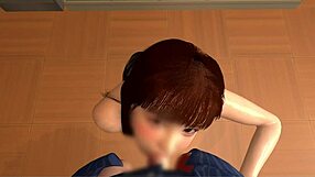 【３dエロアニメ】親戚のお姉ちゃんが放課後教室でフェラしてくれる