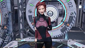 stranded in space, asian milf scientist shows off her project