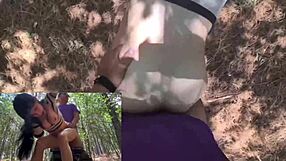 Främling knullar mig i skogen och sprutar inuti