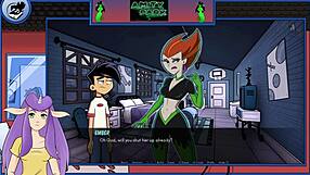 Danny phantom redux: redhead milf spectra with big tits talks in amity park