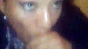 Wife cheats with intense cock sucking and swallowing