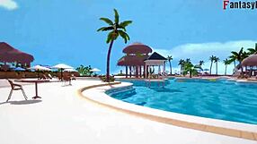 Yor Forger In Bikini Pool Sex Fantasy