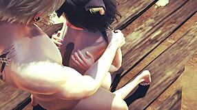 hentai uncensored 3d, wanna see kitty's boobjob and creampie action? japanese anime game porn with asian manga cosplay awaits!