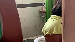 Rico fucks my big ass in the bathroom almost getting caught