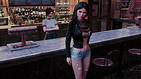 i lick and cum in fashion business ep3 p13 gameplay with bound boobs and ripped clothes