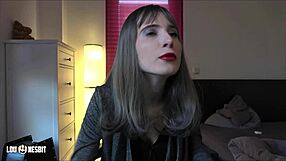 Lou Nesbit and Lia Louise dominate German cuckold session