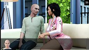 Wow, vezi-o pe Anna în desene 3D cum se dezlănțuie afară în partea 25!