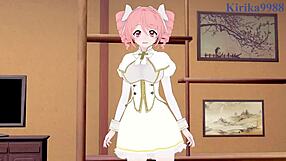 yo, pino and poporon having intense sex in hentai