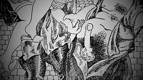 Retro Vintage Erotic Cartoon Drawings