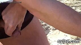 Milf On Beach Masturbates For Voyeurs!