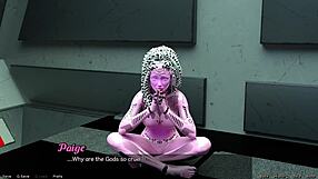 stranded in space, asian milf scientist shows off her project