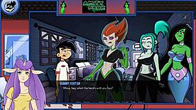 Danny phantom redux: redhead milf spectra with big tits talks in amity park