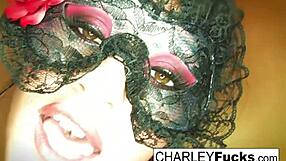 Charley chase wears some sexy lingerie and stockings