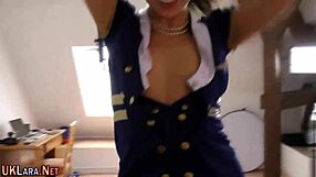 brit in stockings gets creamed