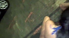 after a party i got excited and asked friends to stop the car for street fun