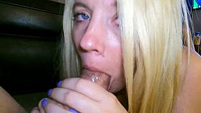 Blonde MILF Gives POV Blowjob To Big Cock