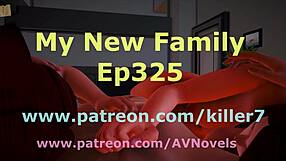 Redhead with Small Tits in Homemade Family Scene