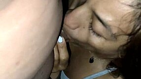 She really enjoys the milk during her mature masturbation session