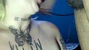 Blonde lover sucks then takes cock in ass