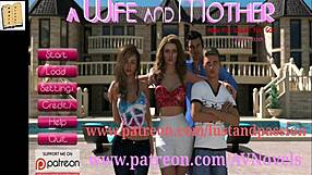 a wife and stepmother in an erotic game scenario