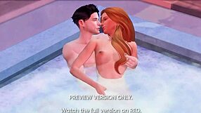 Naughty 3D Cartoon Characters Engage In Hentai Sex In Jacuzzi