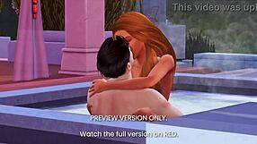 Naughty 3D Cartoon Characters Engage In Hentai Sex In Jacuzzi