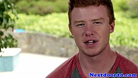 Muscular Redhead Jerking? Watch Him