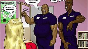 2 Hot Blondes Comix With Big Black Cock