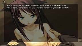 Part 9 of Song of a Saya features the sexy japanese girl in action