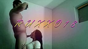 I fuck her mouth while she records the intense blowjob