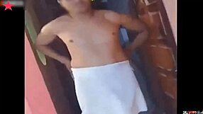 Stepmom away so i suck stepdad's cock in bathroom