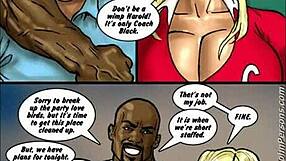 2 Hot Blondes Comix With Big Black Cock