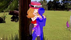 Serena and Bea Saito in Pokémon hentai adventure