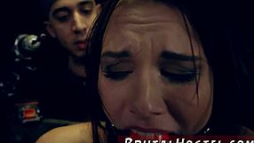 Punishment with rough anal for teen bound in bondage. Best mates Aidra Fox and doll join the extreme fetish play.